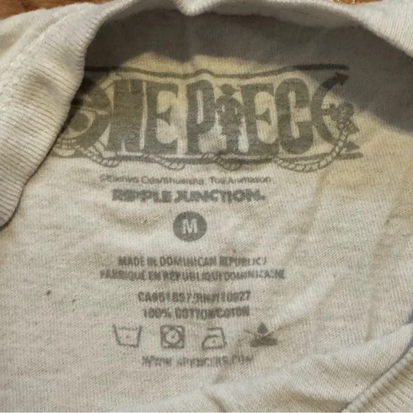 One Piece Strawhat Crew‎ Graphic White Short Sleeve Tshirt Unisex Size M Anime - Picture 3 of 4